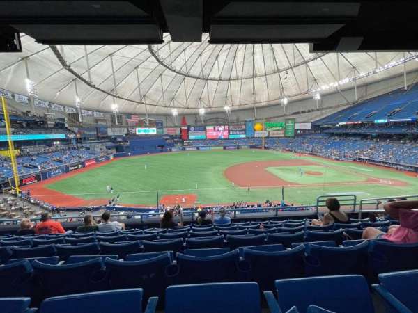 Tropicana Field, section: 215, row: G, seat: 18