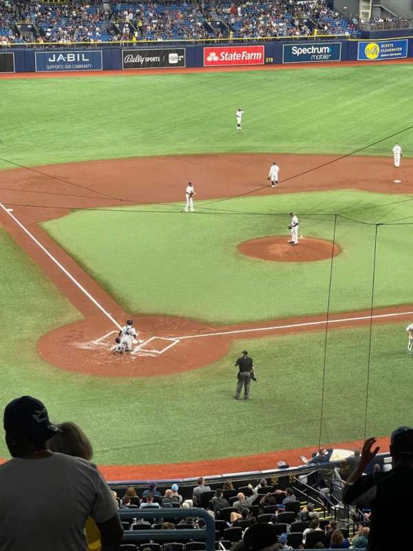 Tropicana Field, section: 206, row: D, seat: 1