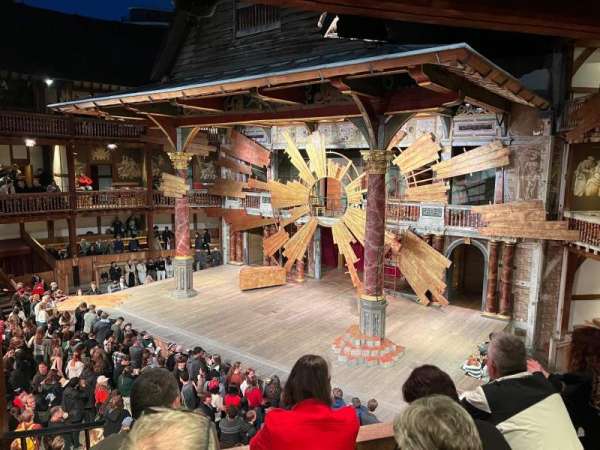 Globe Theatre at Shakespeare's Globe, section: Middle Gallery Bay E, row: D, seat: 17