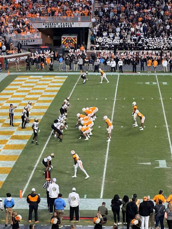 Neyland Stadium, section: W, row: 32, seat: 17