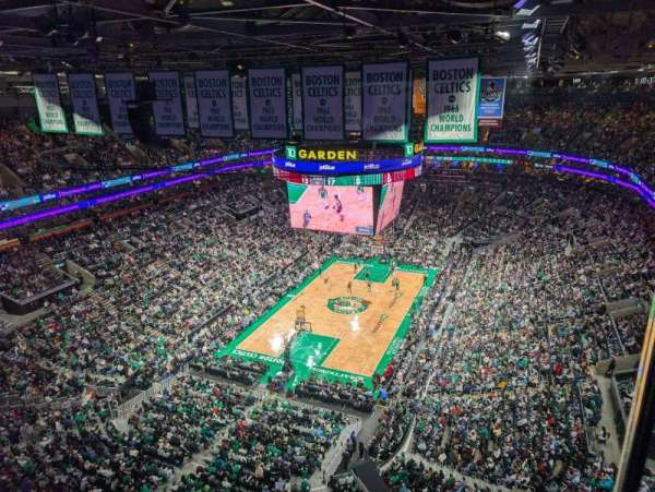 TD Garden, section: Rafter 10, row: A, seat: 1
