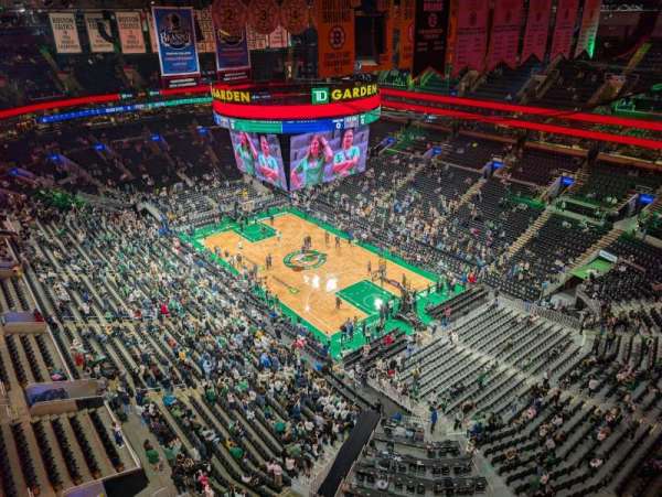 TD Garden, section: Rafter 36, row: A, seat: 19