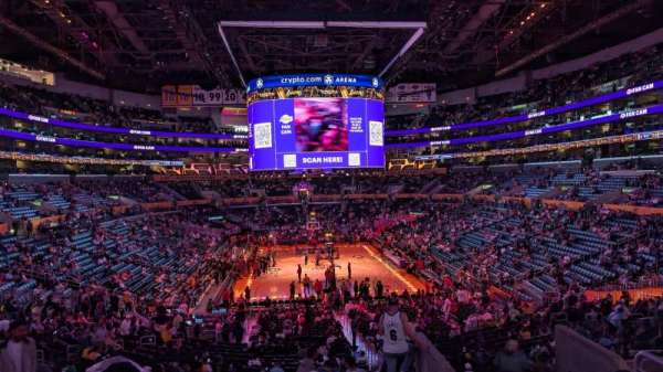 Crypto.com Arena, section: 208, row: 10, seat: 6