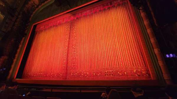 New Amsterdam Theatre, section: Orchestra R, row: D, seat: 2