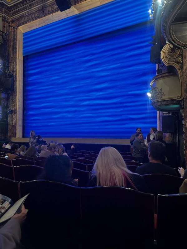 Novello Theatre, section: Stalls, row: L, seat: 1