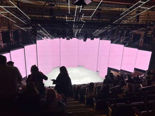 Nederlander Theatre, section: Mezzanine L, row: O, seat: 1
