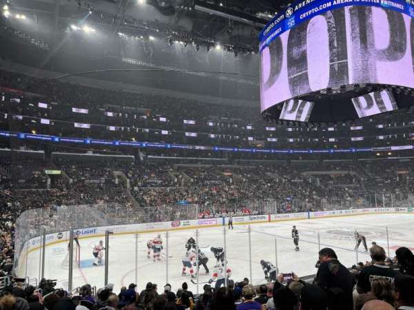 Crypto.com Arena, section: 114, row: 16, seat: 8