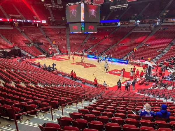Thomas & Mack Center, section: 102, row: 17, seat: 19