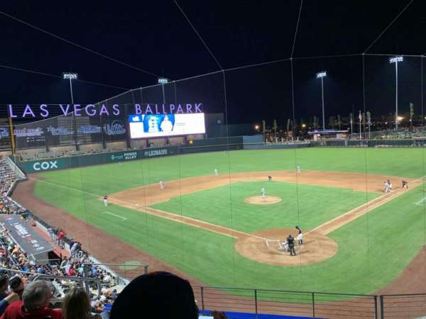 Las Vegas Ballpark, section: 212, row: D, seat: 4