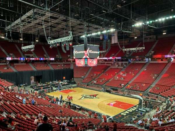 Thomas & Mack Center, section: 114, row: U, seat: 17