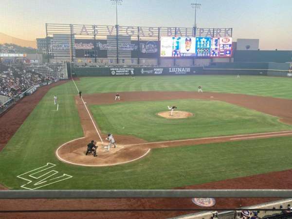 Las Vegas Ballpark, section: 211, row: A, seat: 1