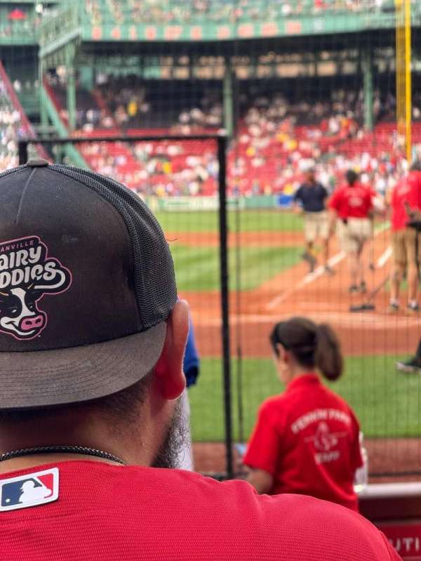 Fenway Park, section: Field Box 51, row: F, seat: 1