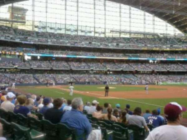 American Family Field, section: 109, row: 11, seat: 3