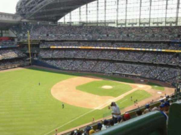 American Family Field, section: 435, row: 8, seat: 12