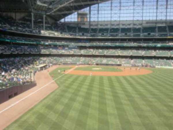 American Family Field, section: 204, row: 1, seat: 15