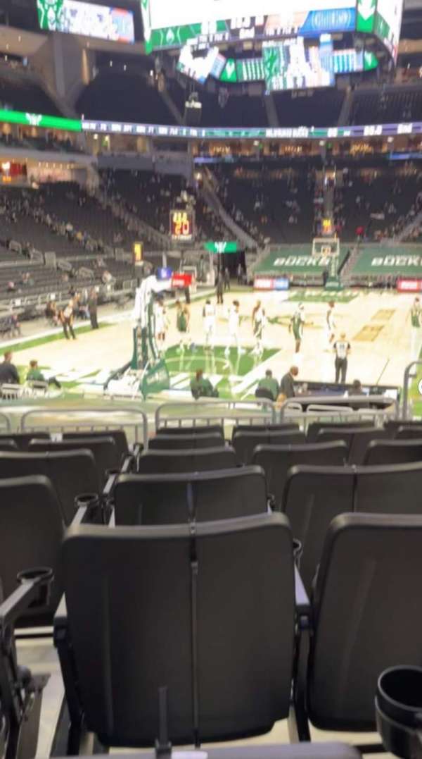 Fiserv Forum, section: 121, row: 11, seat: 6