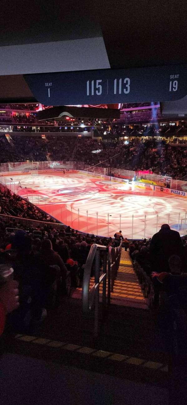 Rogers Place, section: 132, row: 23, seat: 15