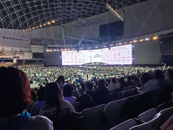 Taipei Dome, section: 106, row: 25, seat: 23