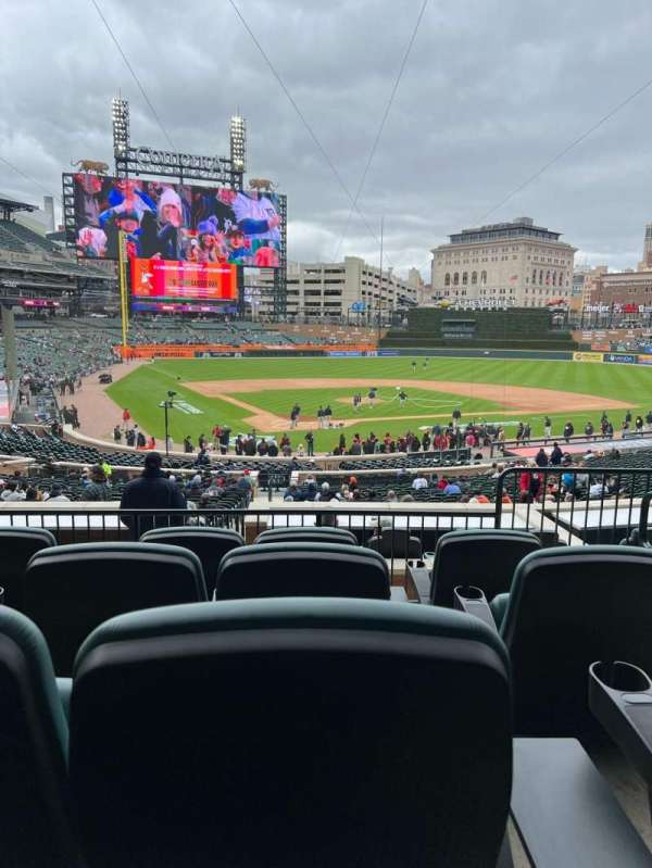 Comerica Park, section: 125B, row: D, seat: 4