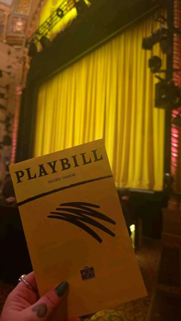 John Golden Theatre, section: Orchestra R, row: G, seat: 10