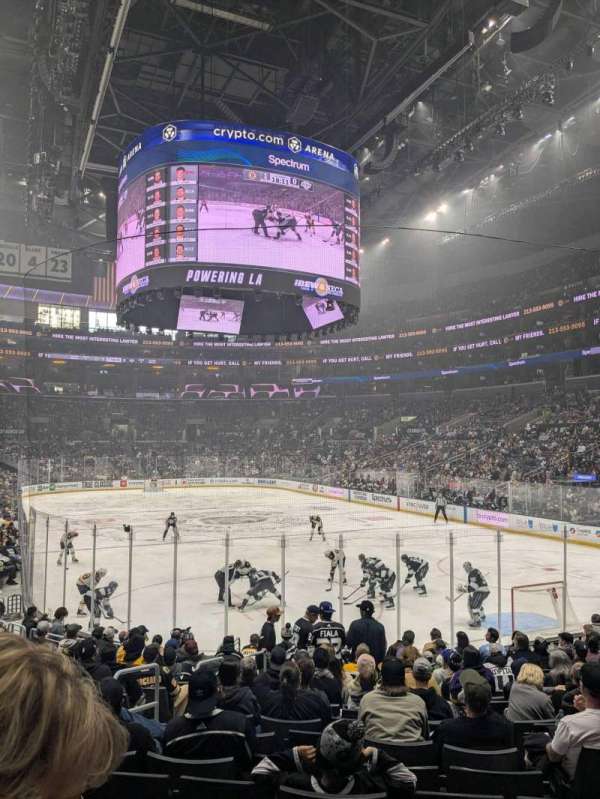 Crypto.com Arena, section: 107, row: 17, seat: 25