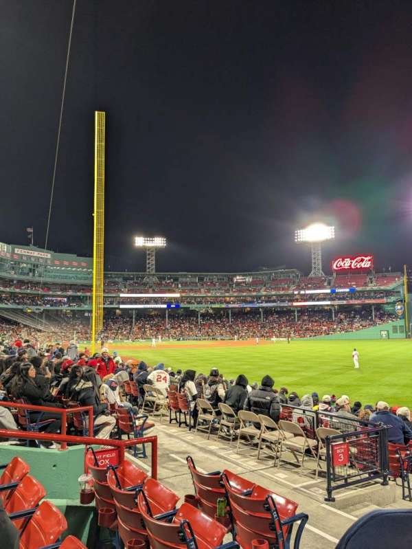 Fenway Park, section: Right Field Box 90, row: JJ, seat: 12