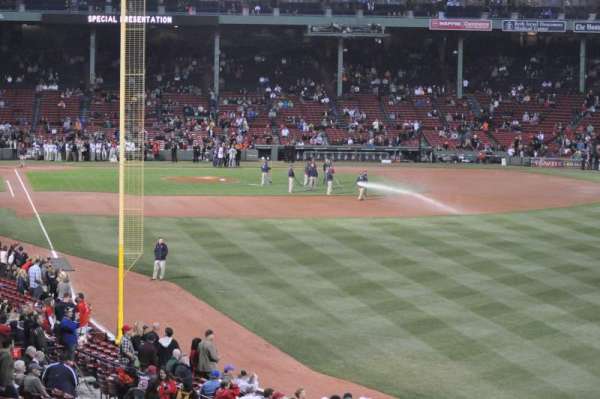 Fenway Park, section: Grandstand 4, row: 12, seat: 6