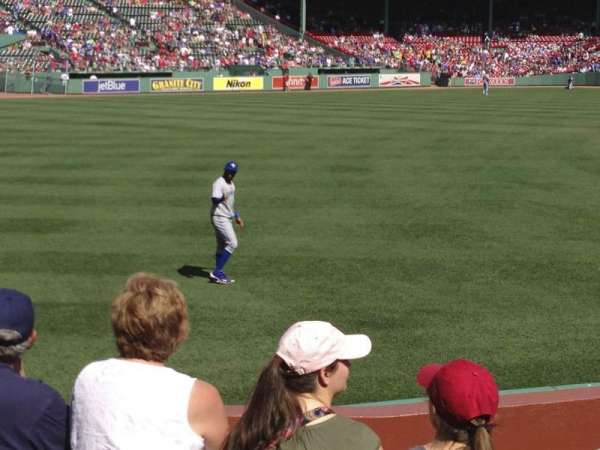 Fenway Park, section: Loge Box 163, row: DD, seat: 1