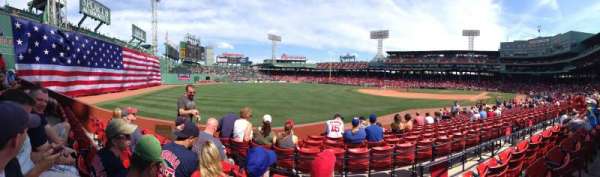 Fenway Park, section: Loge Box 163, row: DD, seat: 1