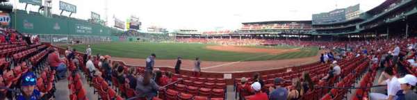 Fenway Park, section: Field Box 74, row: F, seat: 1