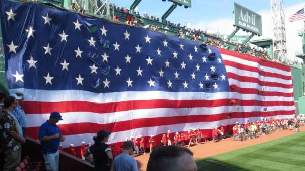 Fenway Park, section: Loge Box 163, row: DD, seat: 1