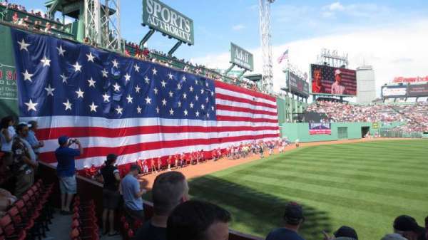 Fenway Park, section: Loge Box 163, row: DD, seat: 1