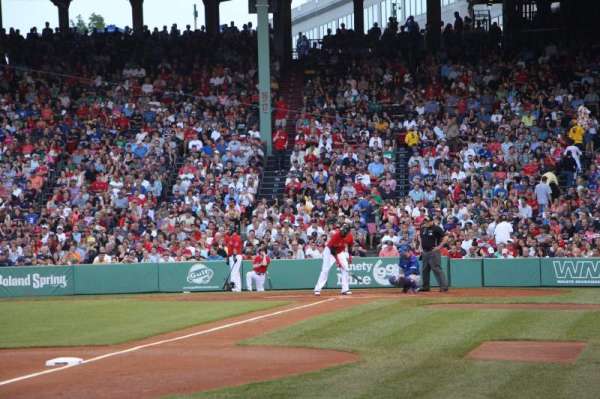 Fenway Park, section: Field Box 74, row: F, seat: 1