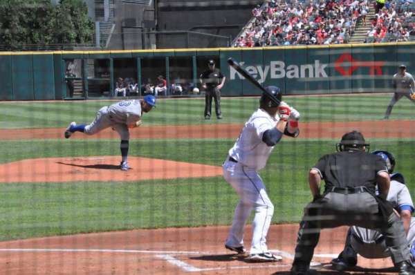 Progressive Field, section: 155, row: F, seat: 1