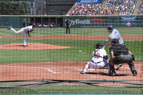 Progressive Field, section: 155, row: F, seat: 1