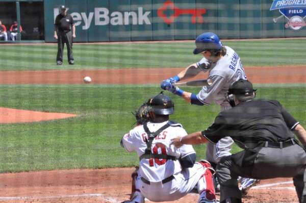Progressive Field, section: 155, row: F, seat: 1