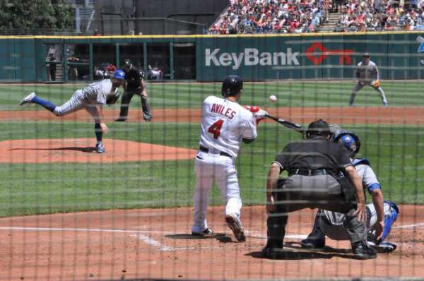 Progressive Field, section: 155, row: F, seat: 1