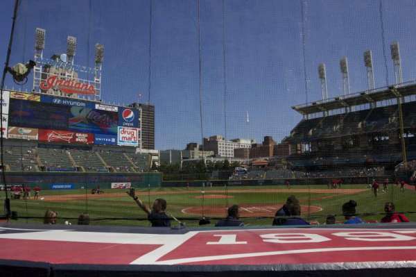 Progressive Field, section: 155, row: F, seat: 1