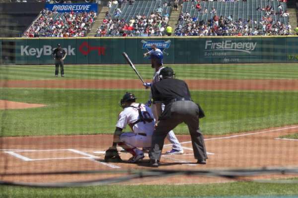 Progressive Field, section: 155, row: F, seat: 1
