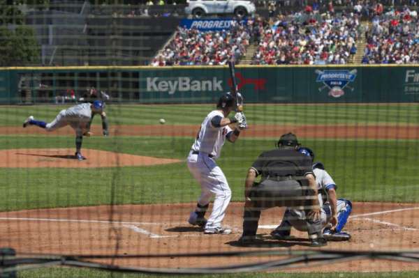 Progressive Field, section: 155, row: F, seat: 1