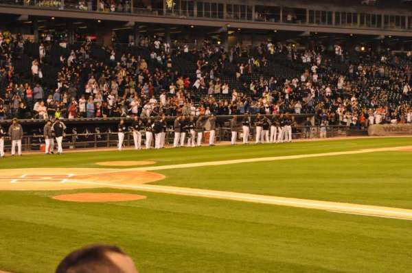 Rate Field, section: 123, row: 3, seat: 10