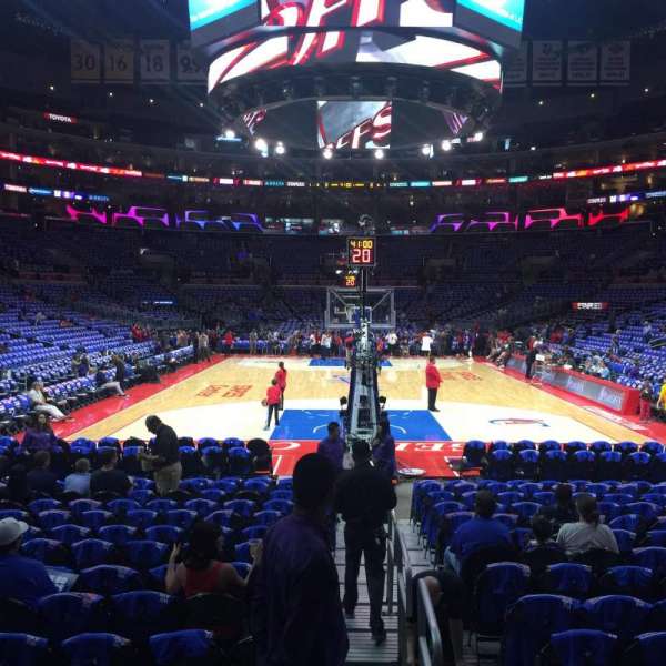 Crypto.com Arena, section: 107, row: 5, seat: 1