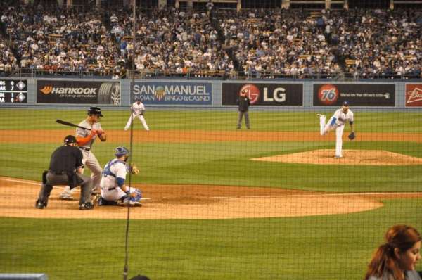 Dodger Stadium, section: 4FD, row: D, seat: 9