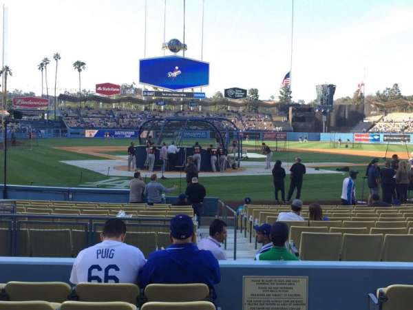 Dodger Stadium, section: 4FD, row: D, seat: 9