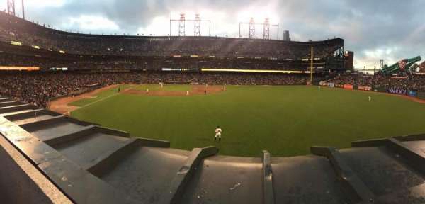 Oracle Park, section: 148, row: 1, seat: 21