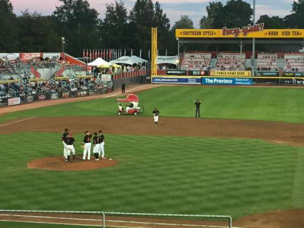 Nat Bailey Stadium, section: 1, row: 12, seat: 12
