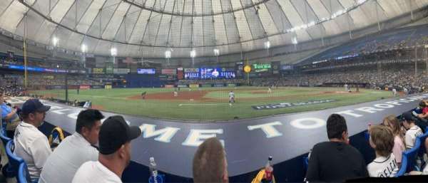 Tropicana Field, section: 115, row: L, seat: 8