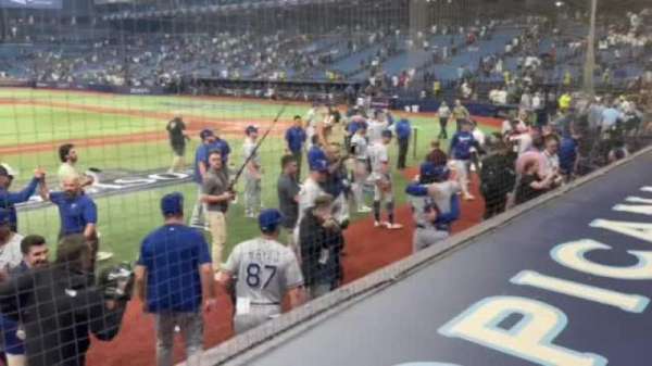 Tropicana Field, section: 115, row: L, seat: 8