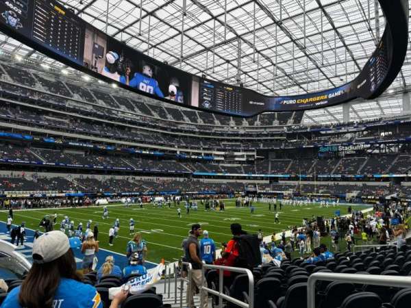 SoFi Stadium, section: C106, row: 12, seat: 1