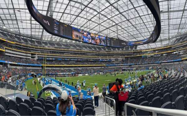 SoFi Stadium, section: C106, row: 12, seat: 1